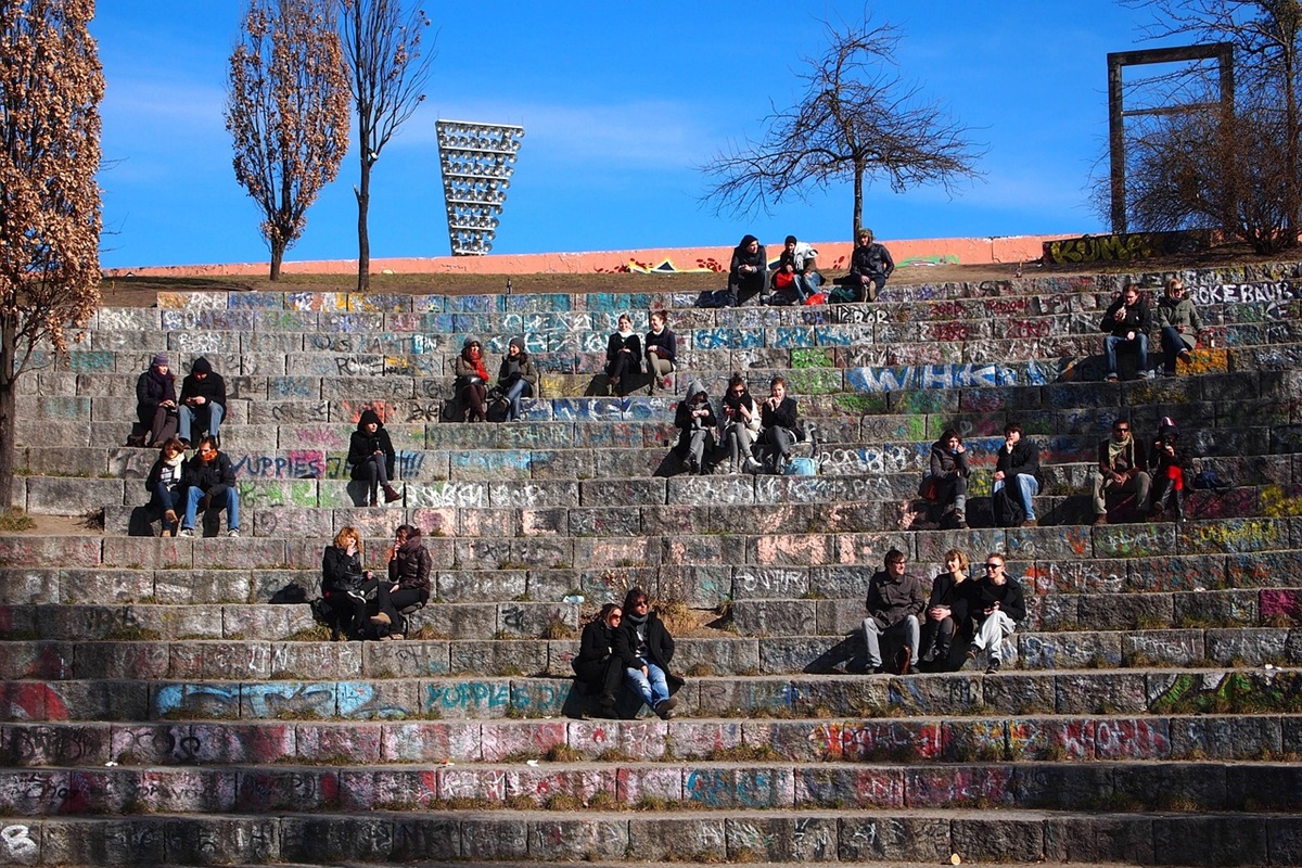 Amphithéâtre au Mauerpark, Berlin Amphithéâtre au Mauerpark, Berlin