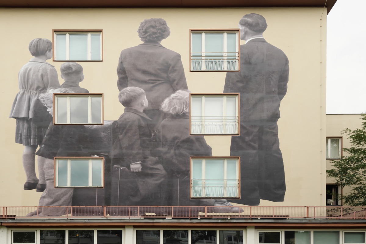 Façade du Centre de réfugiés de Marienfelde, Berlin
